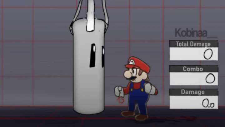 Mario fights a SANDBAG ?!