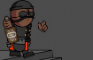 Demoman has a fall madness combat style