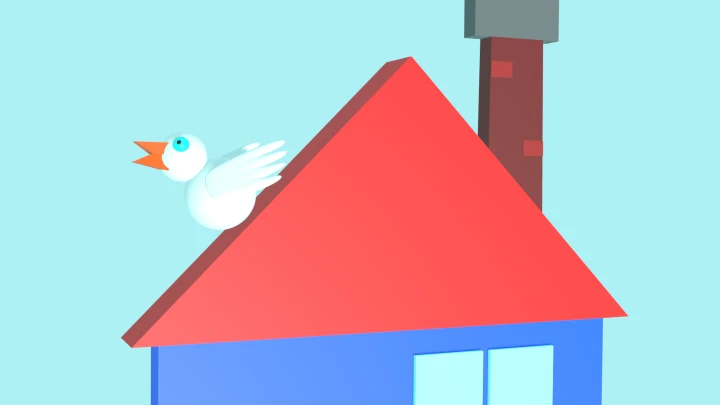 House Fancy Bird meets his end